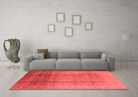 Machine Washable Oriental Red Industrial Rug, wshurb1054red