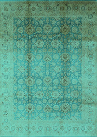 Oriental Turquoise Industrial Rug, urb1054turq