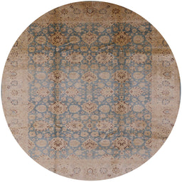 Round Machine Washable Industrial Modern Brown Rug, wshurb1054