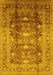 Oriental Yellow Traditional Rug, urb1055yw