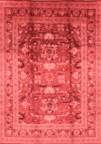 Oriental Red Traditional Rug, urb1055red