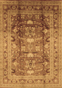 Oriental Brown Traditional Rug, urb1055brn