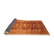 Sideview of Oriental Orange Traditional Rug, urb1055org