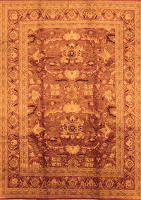 Oriental Orange Traditional Rug, urb1055org