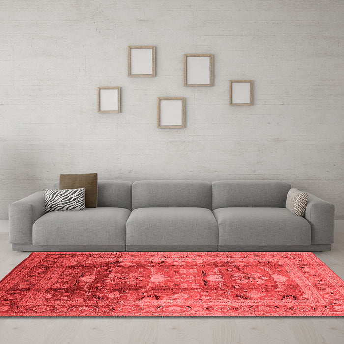 Traditional Red Washable Rugs