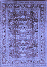 Oriental Blue Traditional Rug, urb1055blu