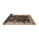 Sideview of Mid-Century Modern Bakers Brown Oriental Rug, urb1056