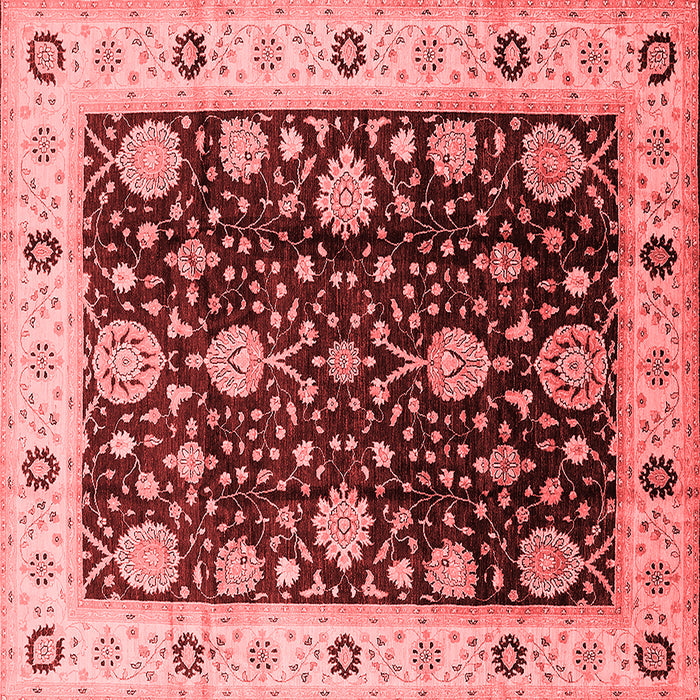 Machine Washable Oriental Red Traditional Rug, wshurb1056red