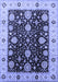 Oriental Blue Traditional Rug, urb1056blu