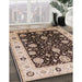 Machine Washable Industrial Modern Bakers Brown Rug in a Family Room, wshurb1056