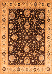 Oriental Orange Traditional Rug, urb1056org