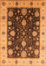 Oriental Orange Traditional Rug, urb1056org