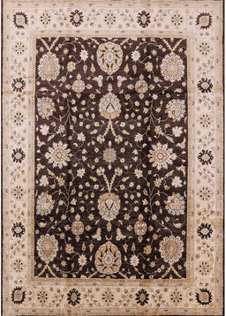 Machine Washable Industrial Modern Bakers Brown Rug, wshurb1056