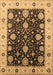 Machine Washable Oriental Brown Traditional Rug, wshurb1056brn