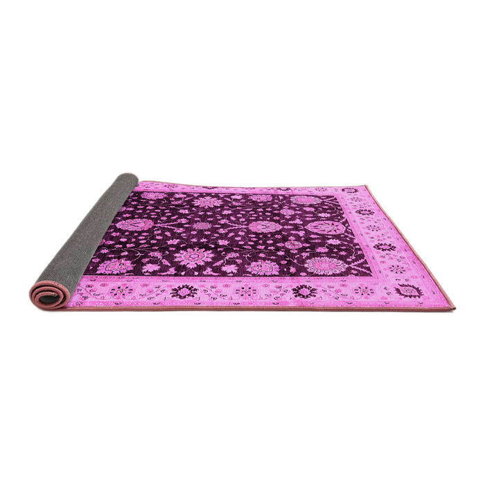 Sideview of Oriental Pink Traditional Rug, urb1056pnk