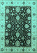 Oriental Turquoise Traditional Rug, urb1056turq