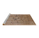 Sideview of Machine Washable Industrial Modern Light Brown Rug, wshurb1057