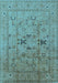 Oriental Light Blue Traditional Rug, urb1057lblu