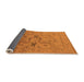 Sideview of Oriental Orange Traditional Rug, urb1057org