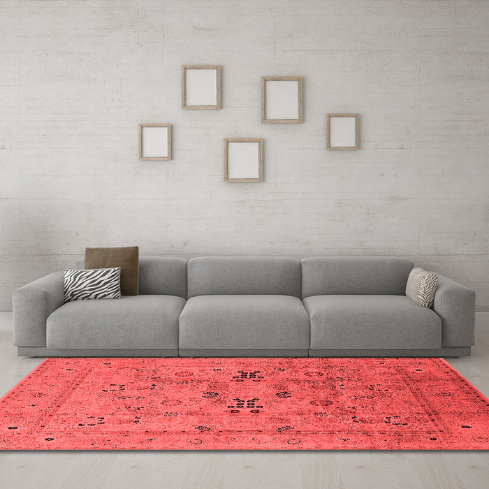 Traditional Red Washable Rugs