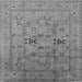 Square Oriental Gray Traditional Rug, urb1057gry