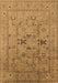 Oriental Brown Traditional Rug, urb1057brn