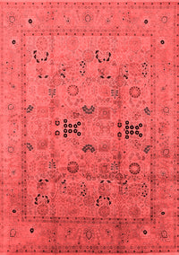 Oriental Red Traditional Rug, urb1057red