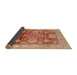 Sideview of Mid-Century Modern Brown Sand Brown Oriental Rug, urb1058