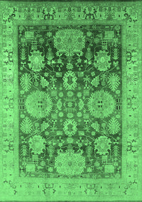 Oriental Emerald Green Traditional Rug, urb1058emgrn