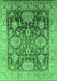Oriental Emerald Green Traditional Rug, urb1058emgrn