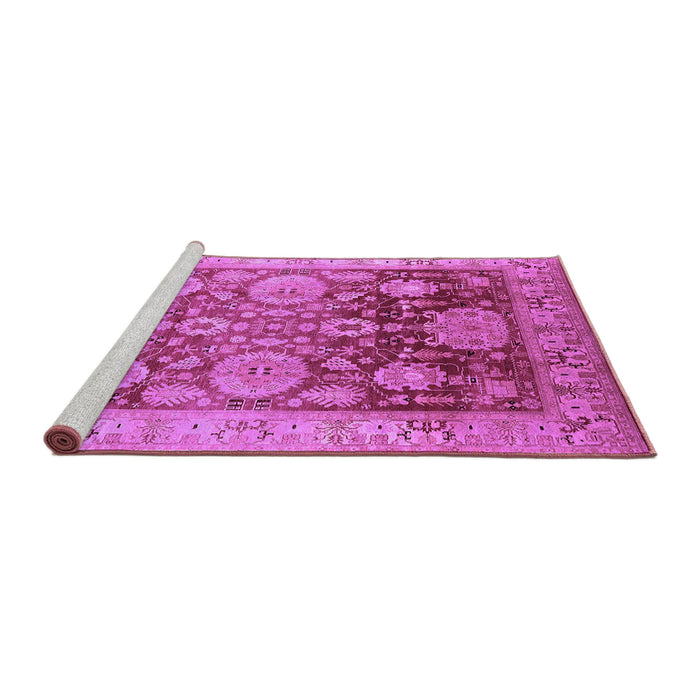 Sideview of Machine Washable Oriental Purple Traditional Area Rugs, wshurb1058pur