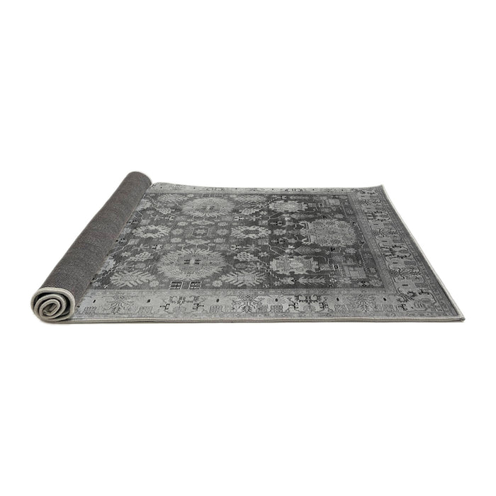 Sideview of Oriental Gray Traditional Rug, urb1058gry