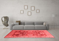 Machine Washable Oriental Red Traditional Rug, wshurb1058red