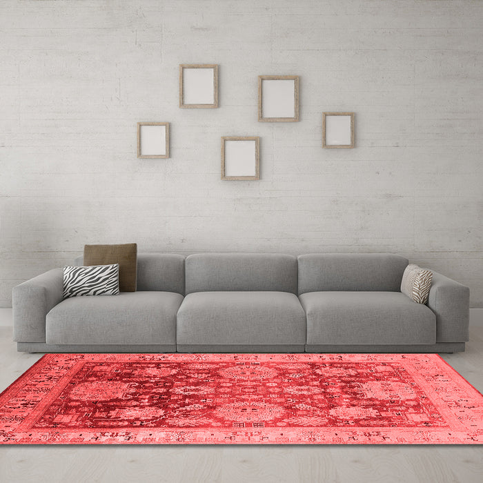 Traditional Red Washable Rugs