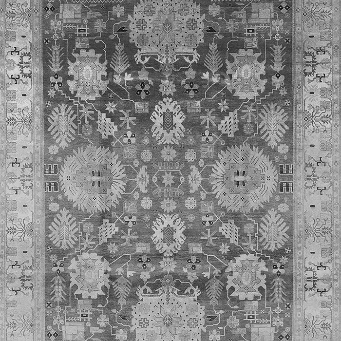 Machine Washable Oriental Gray Traditional Rug, wshurb1058gry