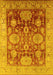 Oriental Yellow Traditional Rug, urb1058yw