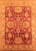 Oriental Orange Traditional Rug, urb1058org