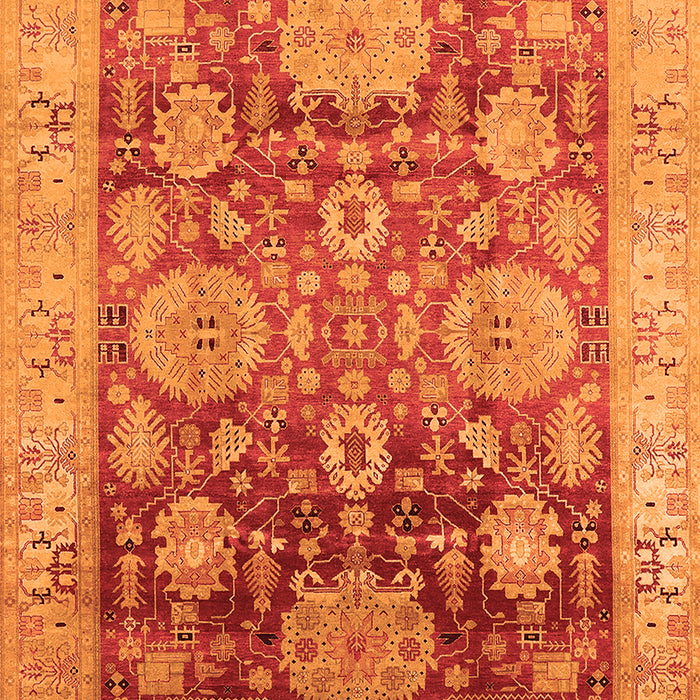 Oriental Orange Traditional Rug, urb1058org