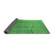 Sideview of Oriental Emerald Green Traditional Rug, urb1059emgrn