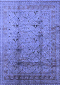 Oriental Blue Traditional Rug, urb1059blu