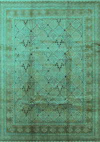 Oriental Turquoise Traditional Rug, urb1059turq