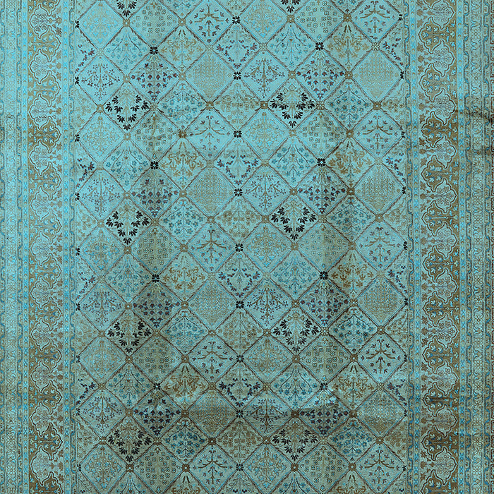 Oriental Light Blue Traditional Rug, urb1059lblu