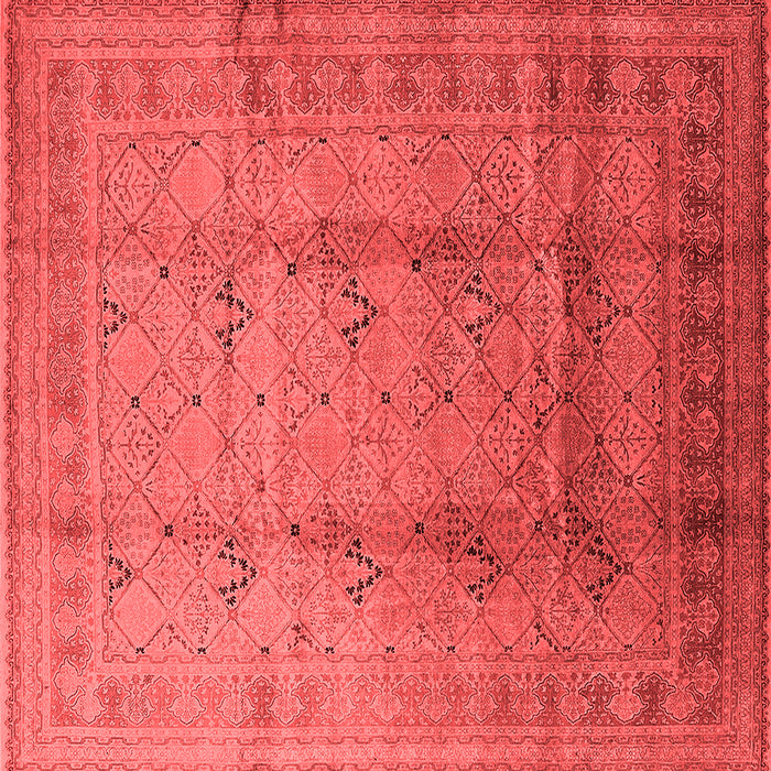 Machine Washable Oriental Red Traditional Rug, wshurb1059red