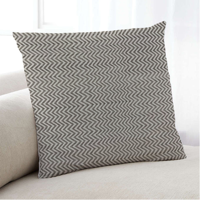Lifestyle Image of Mid-Century Modern Urban Square Coffee Brown Throw Pillow, 18 inch by 18 inch, pwurb105