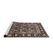 Sideview of Machine Washable Industrial Modern Dark Salmon Pink Rug, wshurb1060