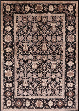 Mid-Century Modern Dark Salmon Pink Oriental Rug, urb1060