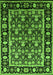 Oriental Green Traditional Rug, urb1060grn