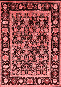 Oriental Red Traditional Rug, urb1060red