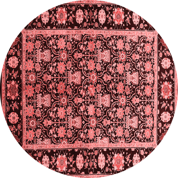 Machine Washable Oriental Red Traditional Rug, wshurb1060red