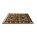 Sideview of Machine Washable Oriental Brown Traditional Rug, wshurb1060brn